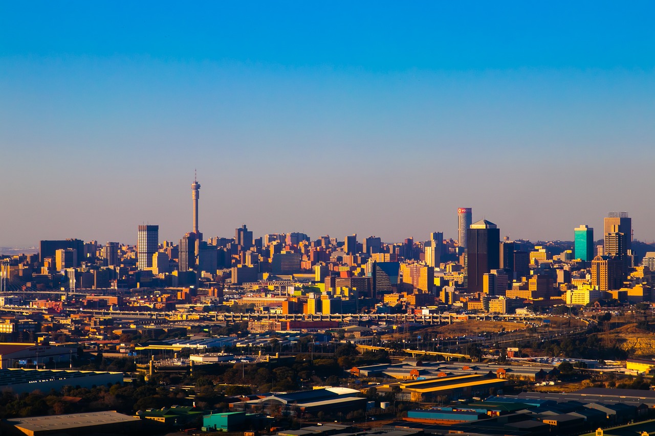 Johannesburg ve dne